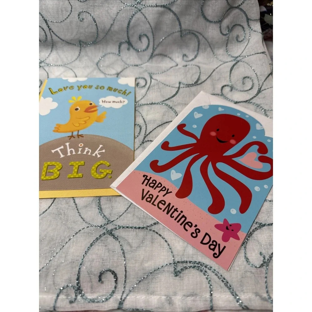 Valentines Day Card Lot (3)‎ With Envelopes